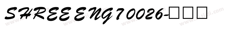 SHREE ENG7 0026字体转换